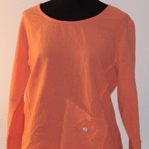 Palm Grove Womans Top Coral size M
